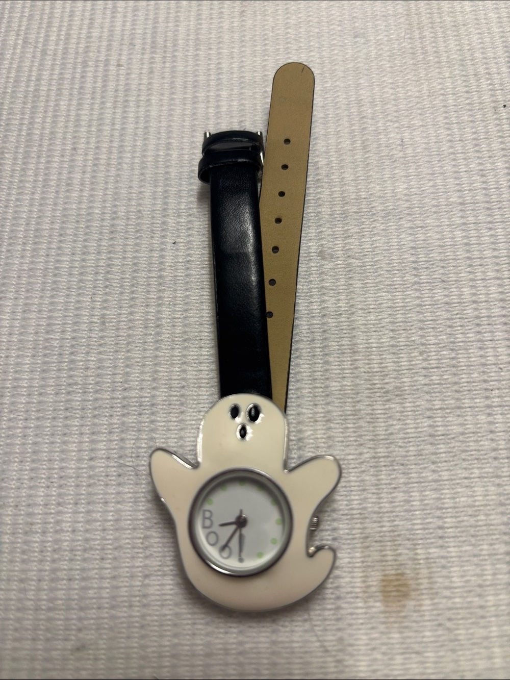 Cute Ghost Wrist Watch - White & Black